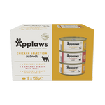 Applaws Kissa Kana Lajitelma Säästökoko 156 g 12-pack (-27%)