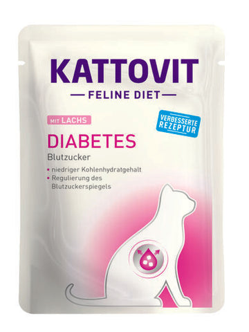 Kattovit Diabetes / Ylipaino Lohi 85 g