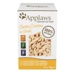 Applaws Kissa Lajitelma Liemessä Kanamix 70 g 12-pack (-11%)