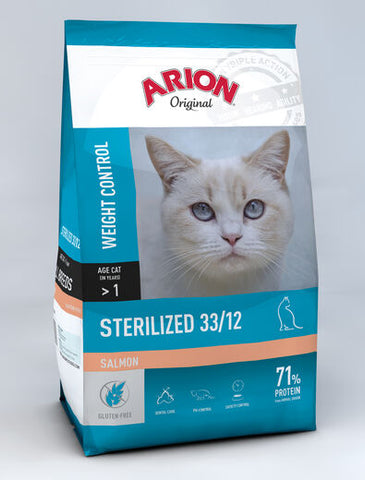 Arion Original Kissa Sterilized Lohi 2 kg (-57%)