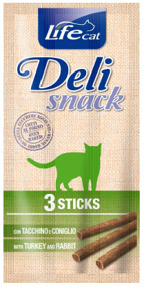 Lifecat Kalkkuna & Kani Herkkutikku Kissoille 3-pack