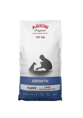 Arion Growth Large Breed Puppy Kana 20 kg Jättisäkki (-20€)
