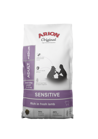Arion Original Adult Sensitive Medium Lammas 12 kg (-10€)