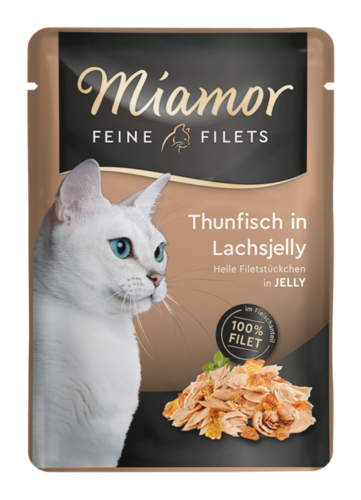 Miamor Fine Filets Tonnikala Lohihyytelössä 100 g (jopa -16%)
