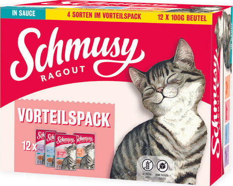 Schmusy Ragout Kastikkeessa Lajitelma 12 * 100 g (-10%)
