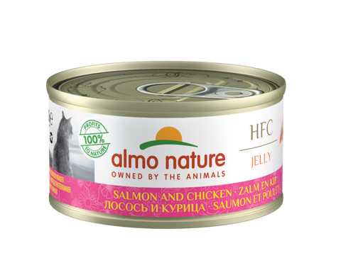 Almo Nature Jelly Lohi & Kana 70 g (-29%)