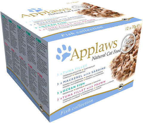 Applaws Kissa Kala Lajitelma 12-pack (-25%)