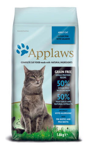 Applaws Kissa Adult Merikala & Lohi Kuivamuona 1,8 kg (-19%)