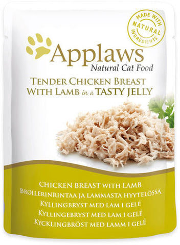 Applaws Kissa Kana & Lammas Hyytelössä 70 g 16-pack (tilaustuote)