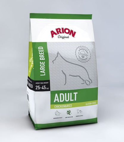 Arion Original Adult Large Kana & Riisi 2*12 kg TUPLA (-22%)