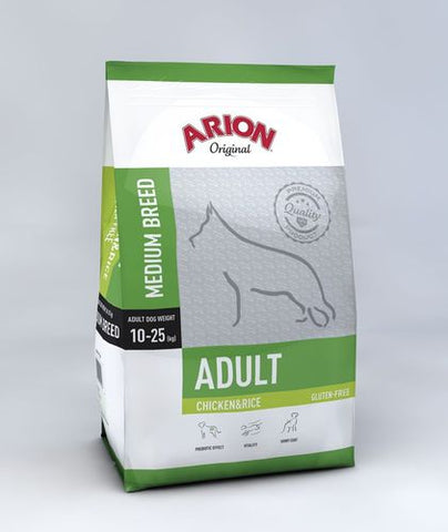 Arion Original Adult Medium Kana & Riisi 2*12 kg TUPLA (-38%)