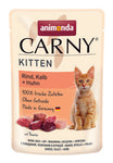 Carny Kitten Nauta, Vasikka & Kana 85 g
