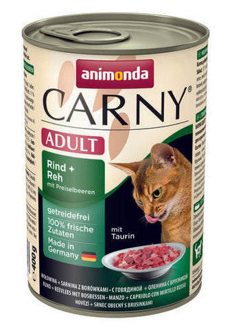 Carny Adult Nauta, Hirvi & Puolukka 400 g (-30%)