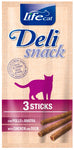 Lifecat Kana & Ankka Herkkutikku Kissoille 3-pack