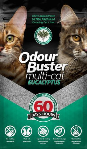 Odour Buster Multi-Cat Eukalyptus Kissanhiekka 12 kg