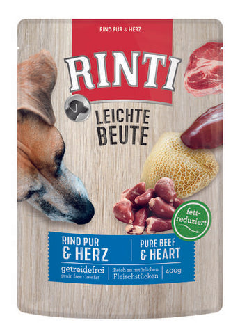 Rinti Pure Nauta & Kanansydän 400 g Annospussissa