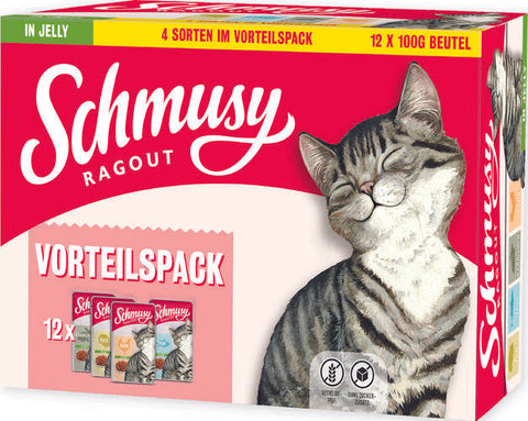 Schmusy Ragout Hyytelössä Lajitelma 12 * 100 g (-10%)